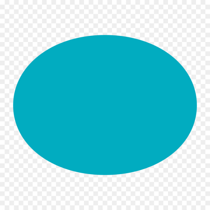 Голубой овал без фона