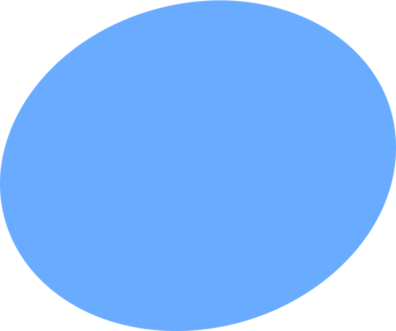 Овал голубой