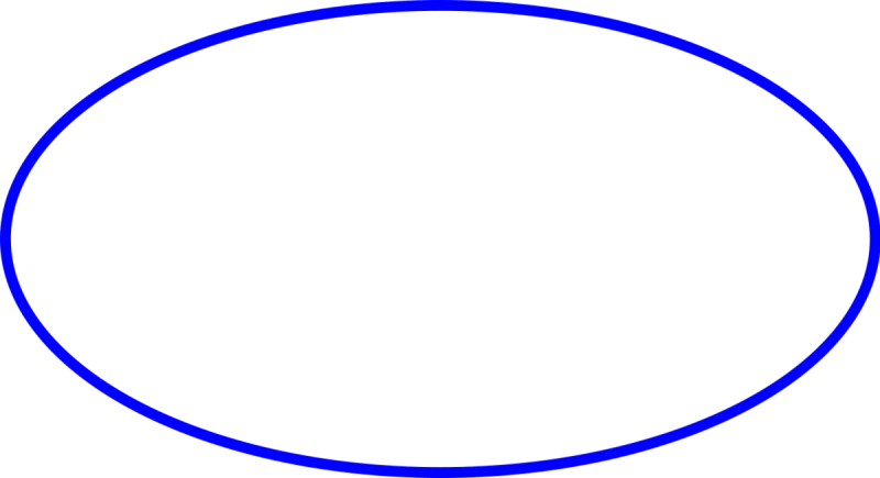 Синий овал