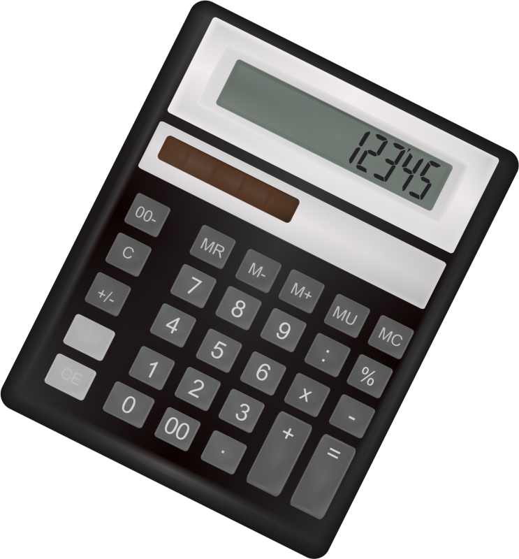 Калькулятор черный