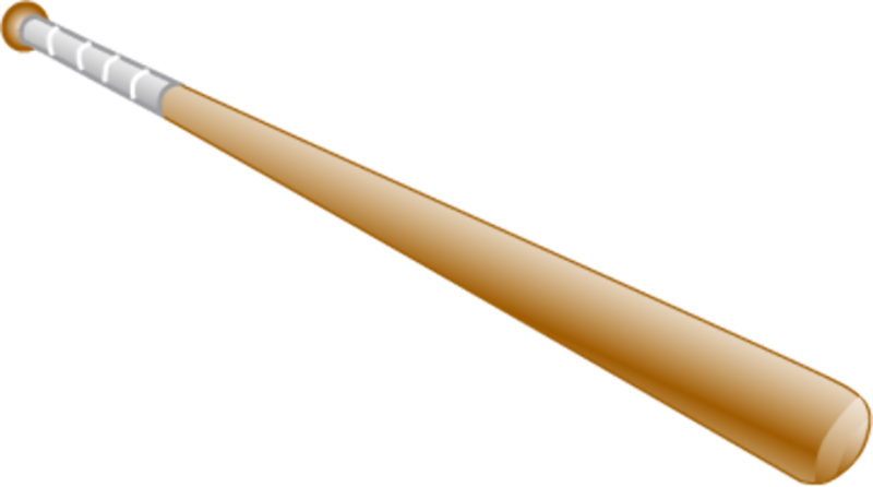 Бейсбольная бита на прозрачном фоне