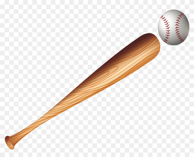 Бейсбольная бита на прозрачном фоне