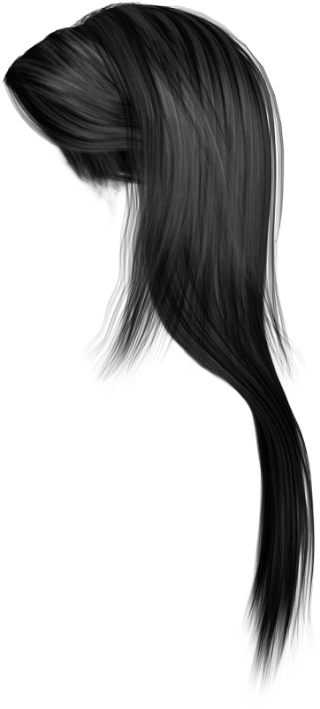 Черные волосы для фотошопа