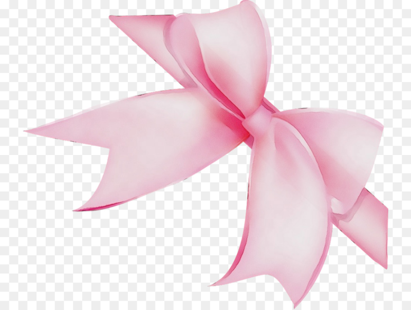 Розовый бант