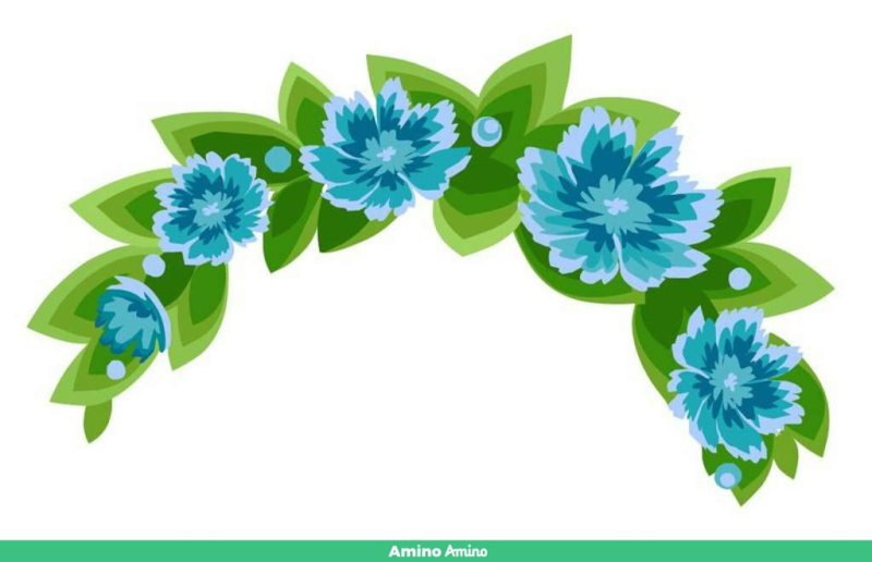 Ободки с зелёным цветком