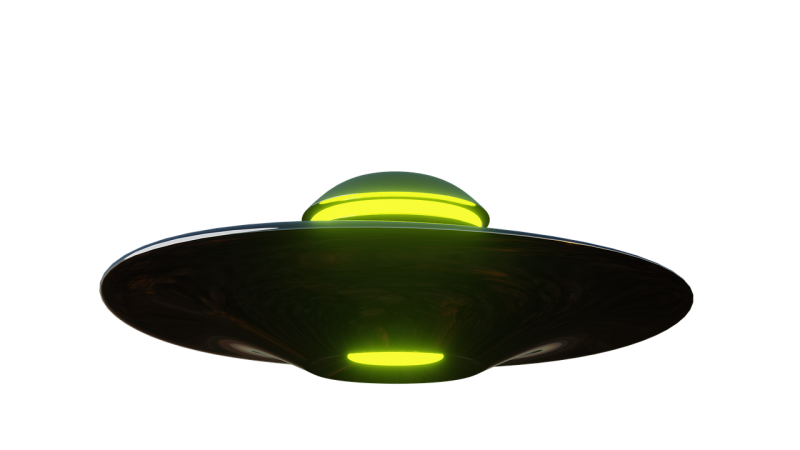 НЛО на прозрачном фоне