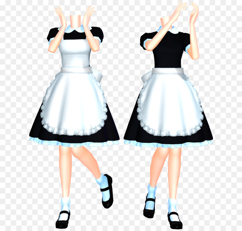 MMD model горничная