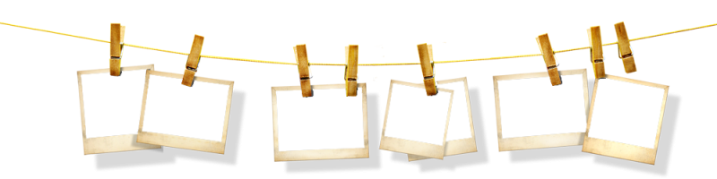 Фоторамки на веревке
