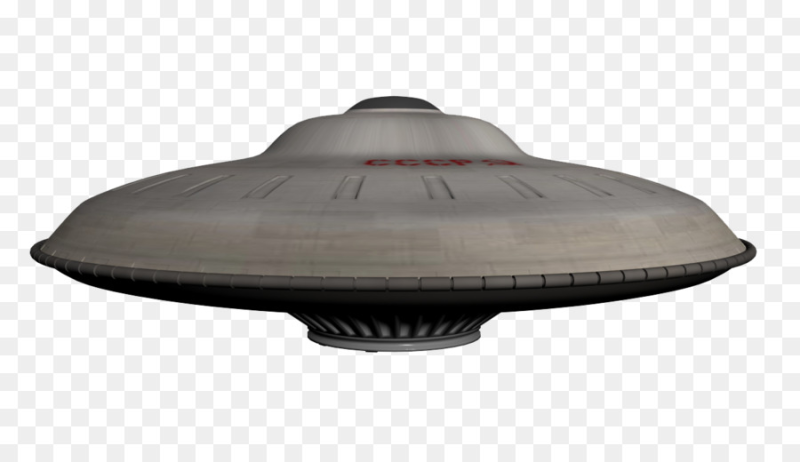 Летающая тарелка на прозрачном фоне