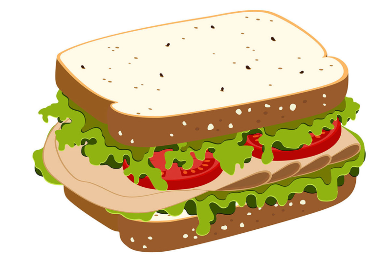 Бутерброд рисунок