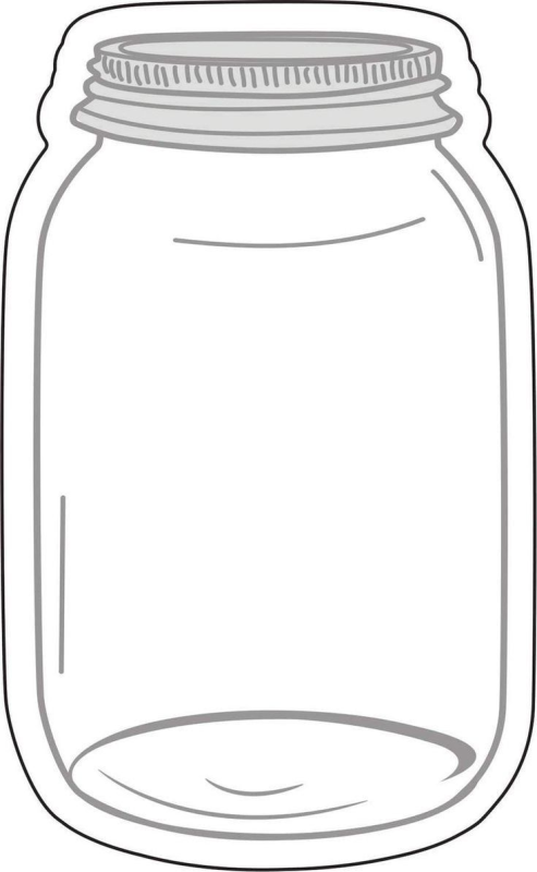 Трафарет банки для рисования