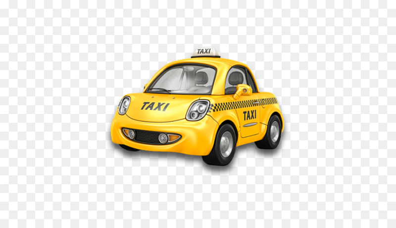 Желтая машина такси