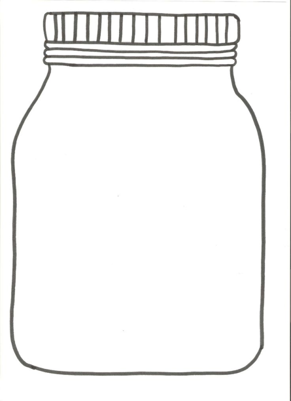 Трафарет баночки для витаминов