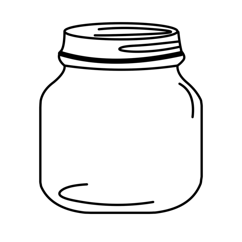 Банка шаблон для рисования