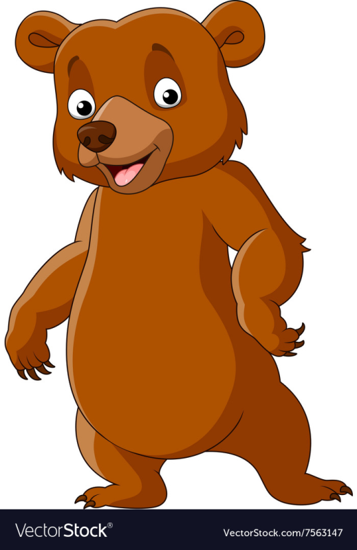 Медведь для детей на прозрачном фоне