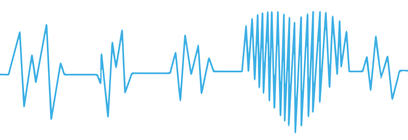 Пульс на белом фоне