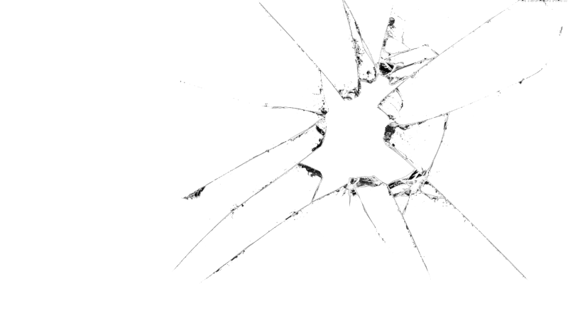 Трещины на стекле прозрачный фон