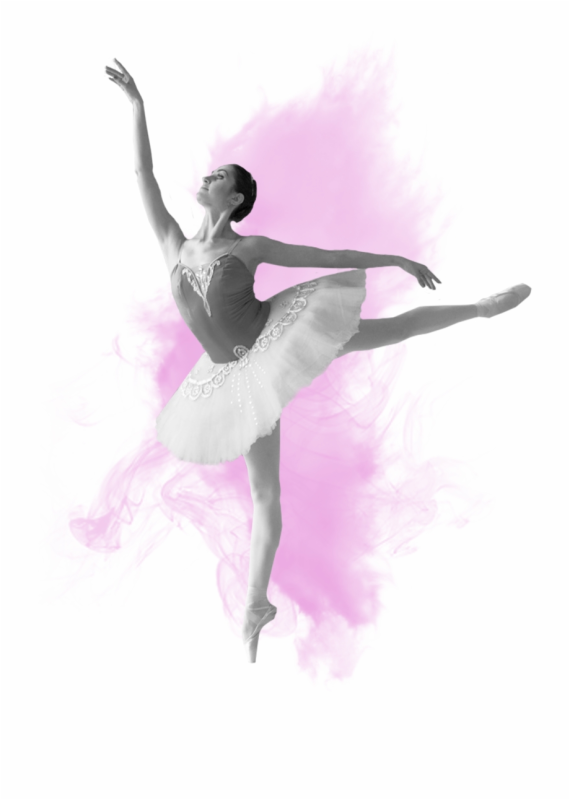 Балерина на прозрачном фоне