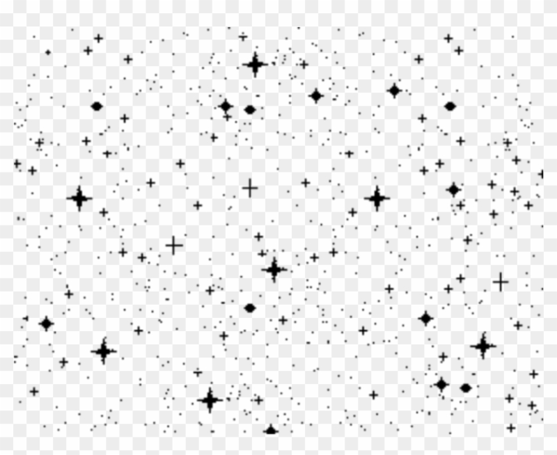 Небесные звезды на прозрачном фоне
