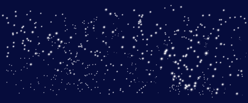 Мерцающее звездное небо