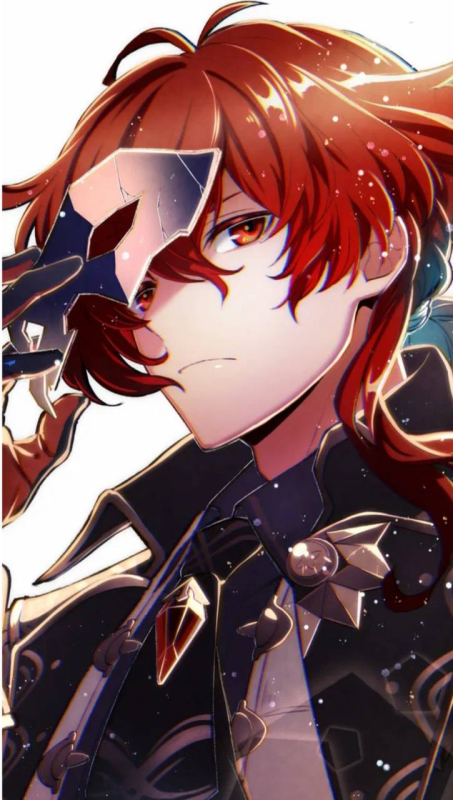 Дилюк Геншин Импакт арты