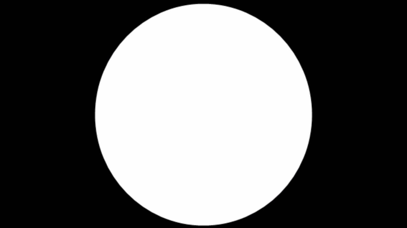 Круг на черном фоне
