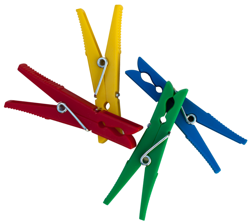 Разноцветные прищепки