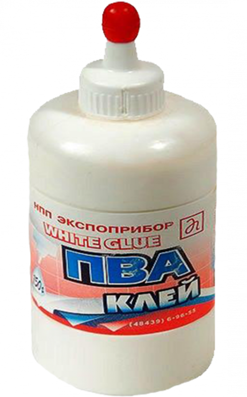 Клей на прозрачном фоне