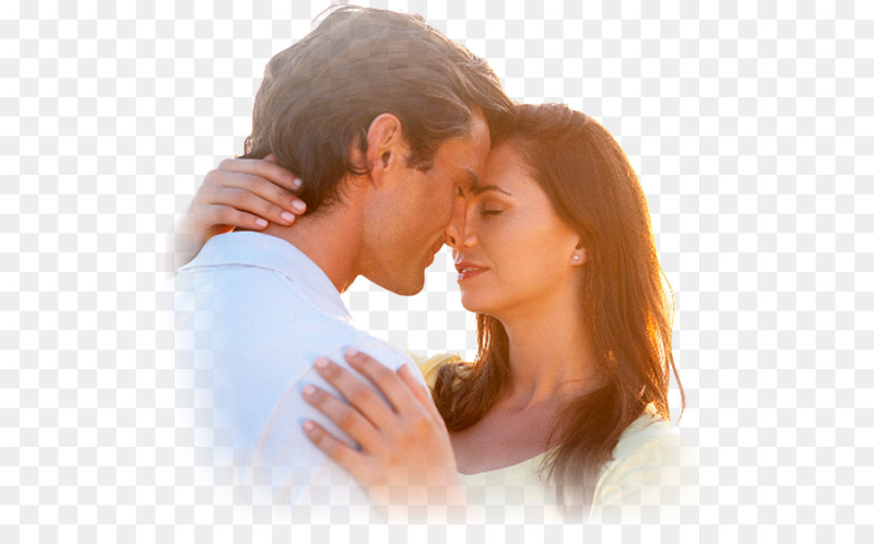 Влюбленная пара на прозрачном фоне