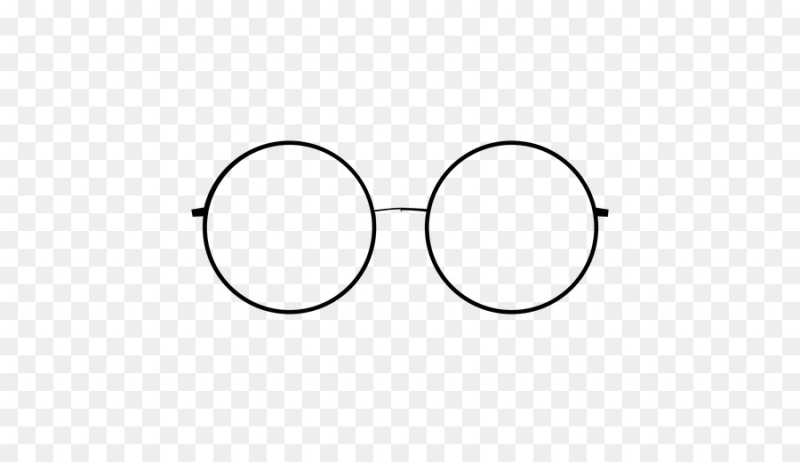 Круглые очки на прозрачном фоне