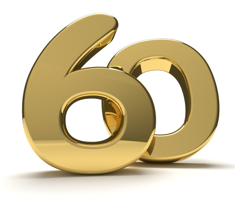 Красивая цифра 60