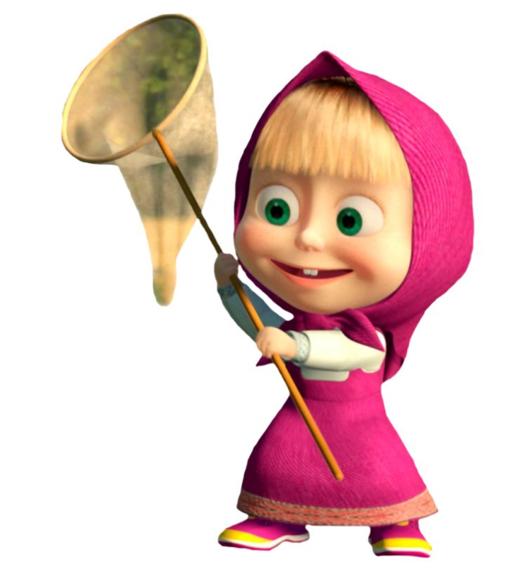 Персонаж Маша с мультфильма Маша и медведь