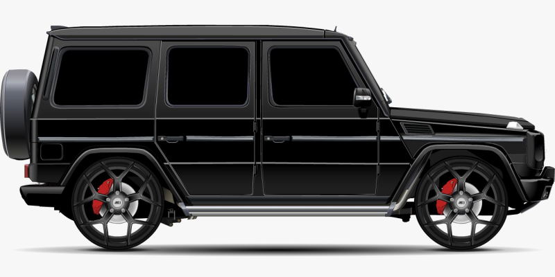 Машина Гелик сбоку