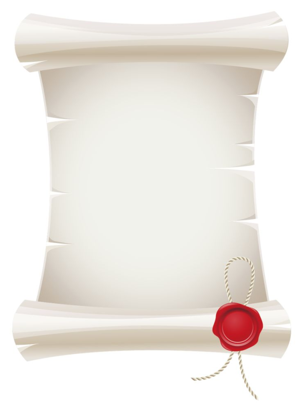 Развернутый сверток бумаги