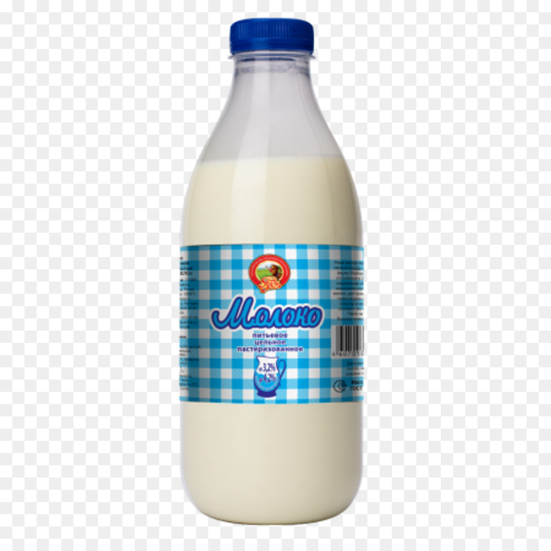 Молоко на белом фоне