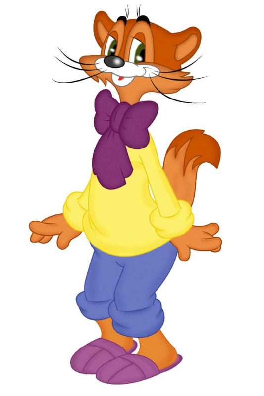 Герои из мультфильма кот Леопольд