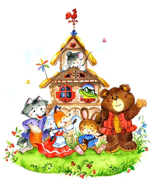 Иллюстрация к сказке Теремок