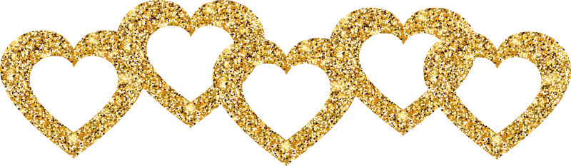 Сердечки на прозрачном фоне