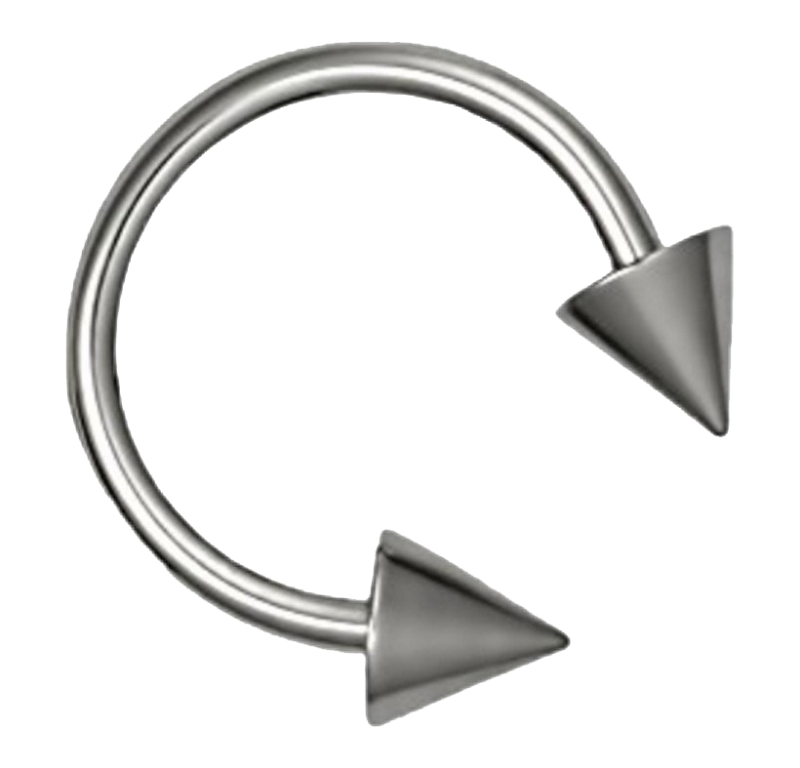 Сережка в нос без фона