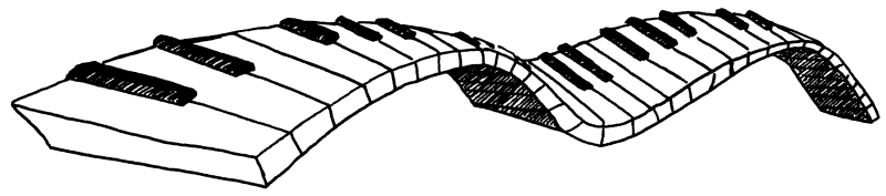 Клавиши пианино рисунок