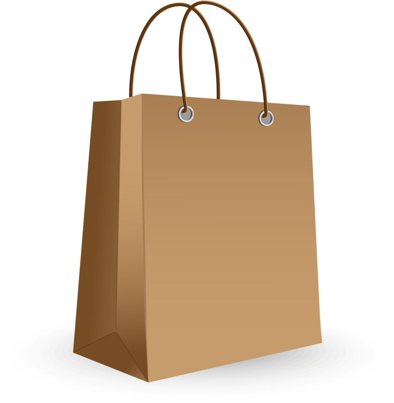 Крафтовый пакет без фона