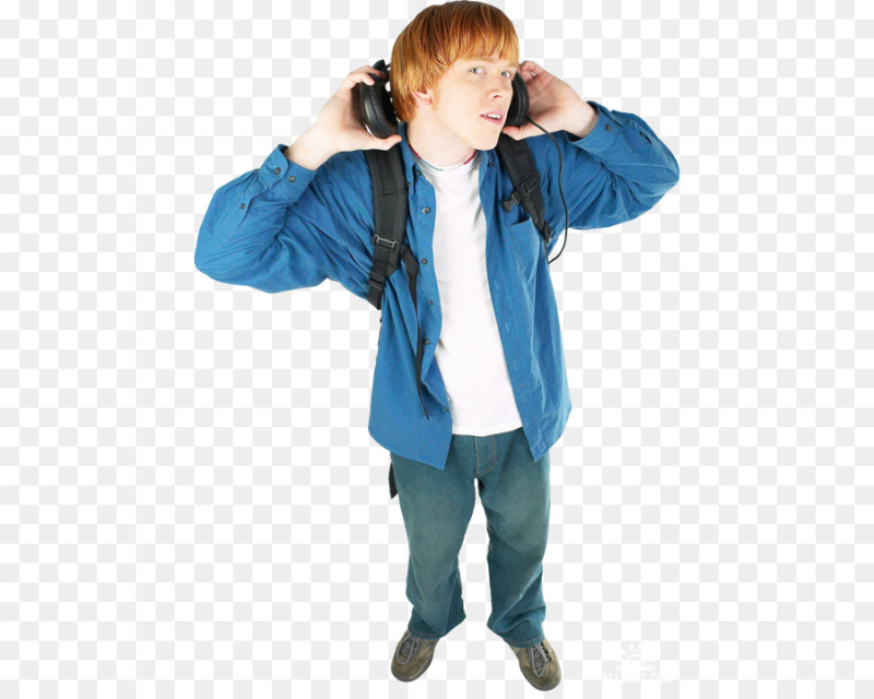 Современный подросток на прозрачном фоне