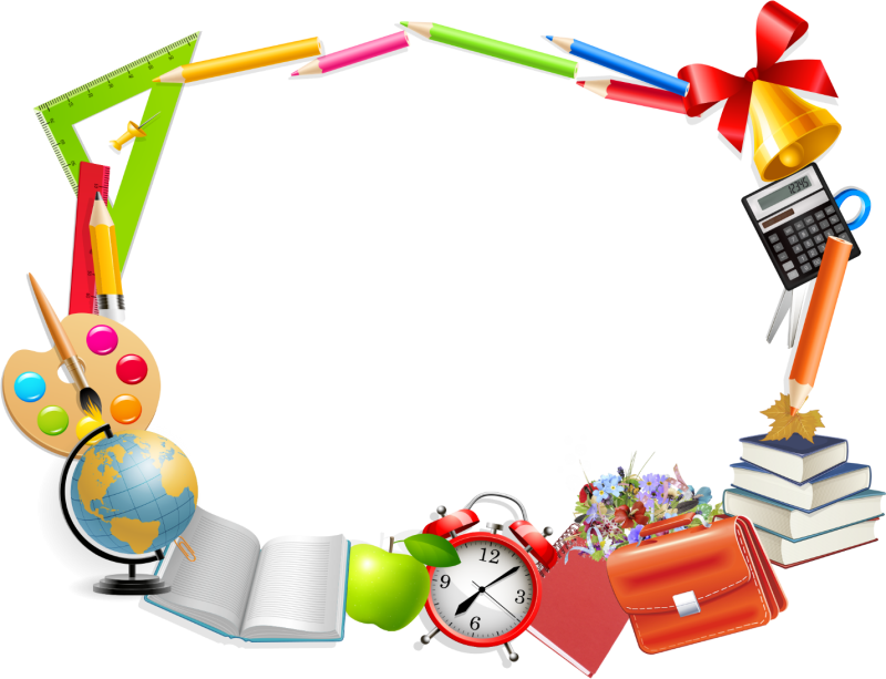 Рамка школьные принадлежности