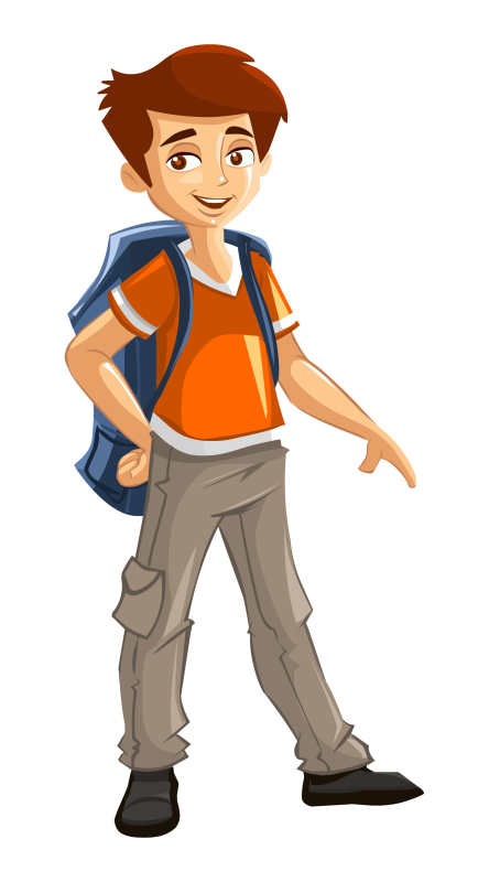 Юноша мультяшный