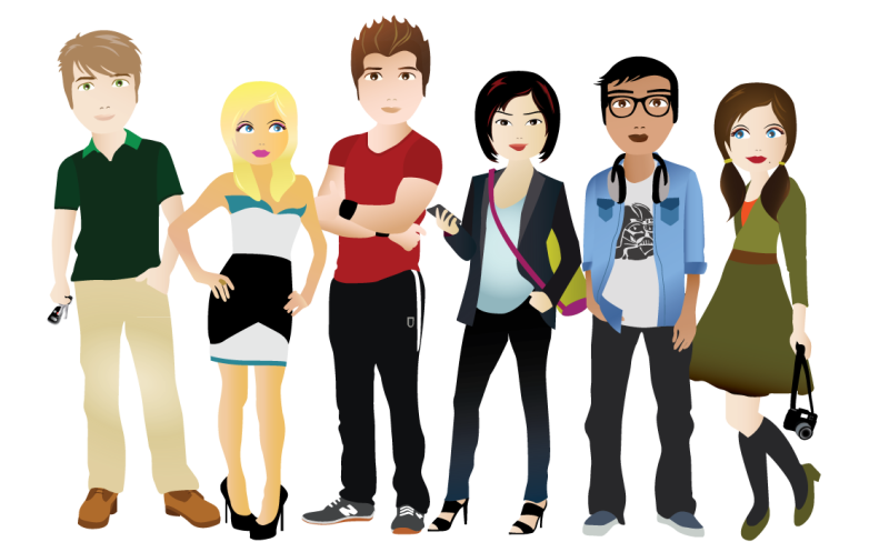 Подросток рисунок