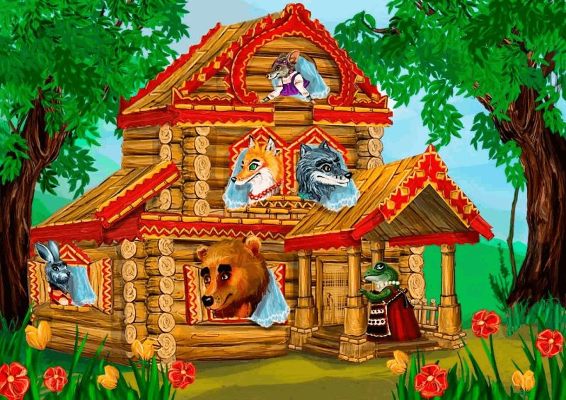 Теремок к сказке Теремок