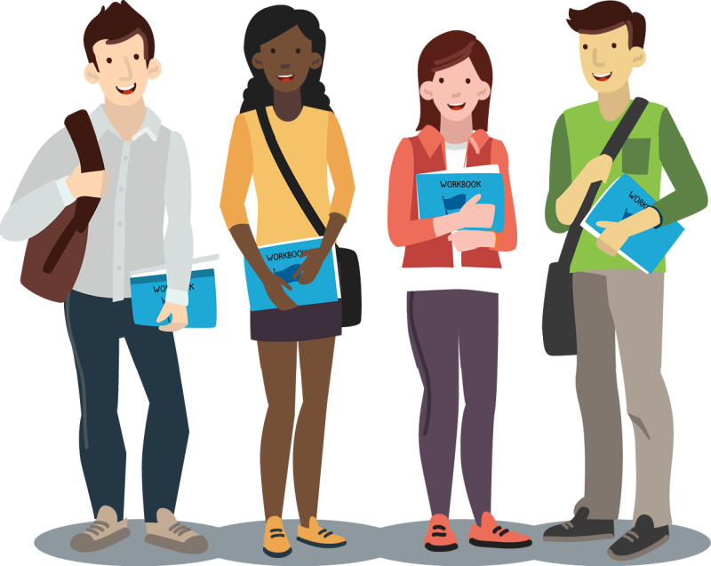 Студент мультяшный