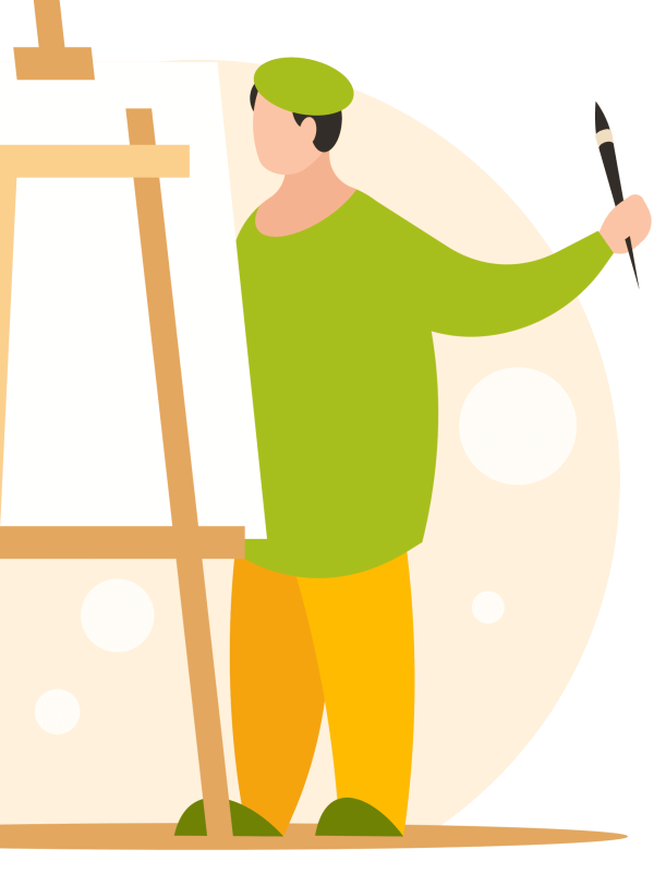 Художник иллюстрация Векторная