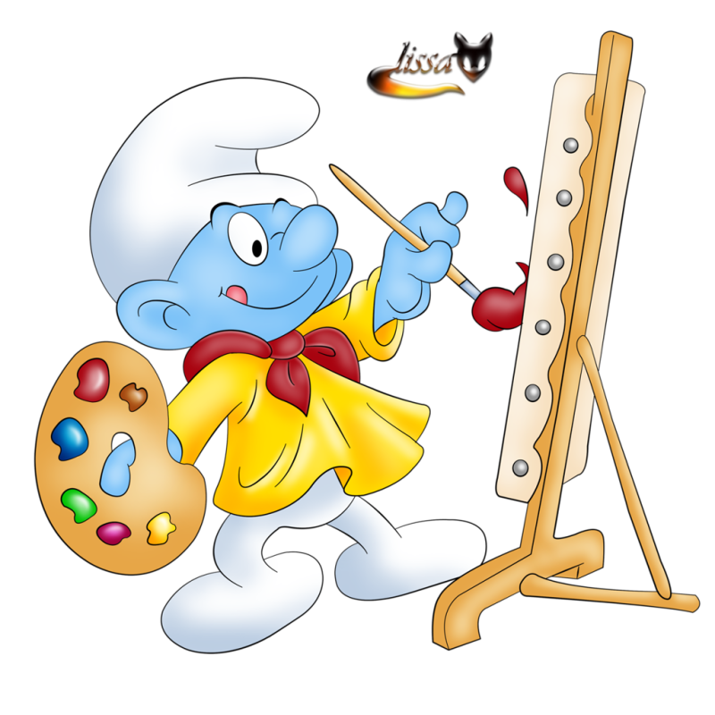 Смурфики художник