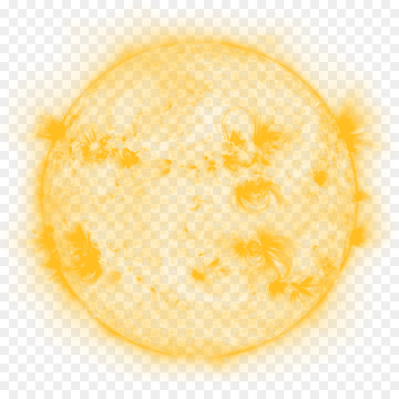 Солнце в космосе без фона